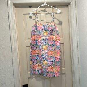 Lilly Pulitzer Dress Patchwork Print RARE